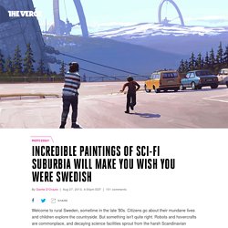 Incredible paintings of sci-fi suburbia will make you wish you were Swedish