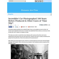 Incredible! Car Photographed 100 Years Before Produced...