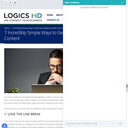 7 Incredibly Simple Ways to Get More People to Read Your Content - Logics MD