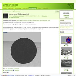 Incremental 3d Convex Hull