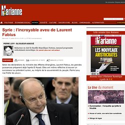 Syrie : l’incroyable aveu de Laurent Fabius
