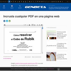 Incrusta cualquier PDF en una página web