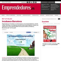 Incubaeco Barcelona - Agenda Emprendedores