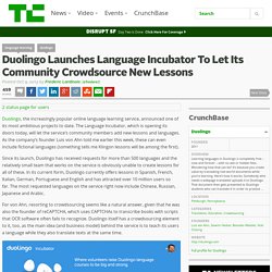 Duolingo Launches Language Incubator To Let Its Community Crowdsource New Lessons