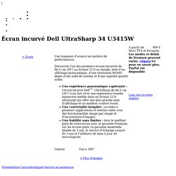 Écran incurvé Dell UltraSharp 34 U3415W
