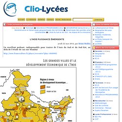 L’Inde puissance émergente - Clio-Lycée