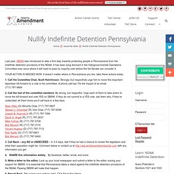 Nullify Indefinite Detention Pennsylvania