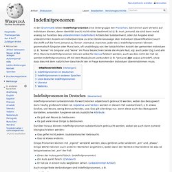 Indefinitpronomen