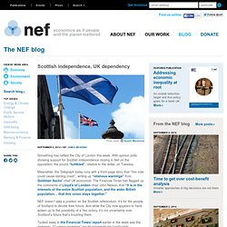 Scottish independence, UK dependency