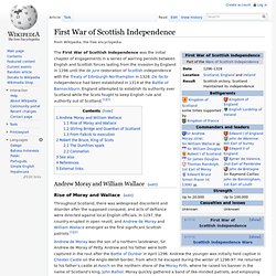 First War of Scottish Independence