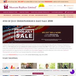 4th of July (Independence day) Sale 2018