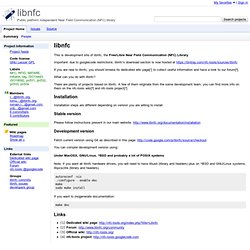 libnfc - Public platform independent Near Field Communication (NFC) library - Google Project Hosting - Waterfox