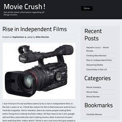 Rise in Independent Films