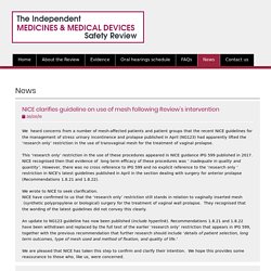 the Independent Medicines & Medical Devices safety Review