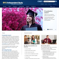 Independent Study - Online Courses