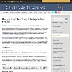 One-on-One Teaching & Independent Studies