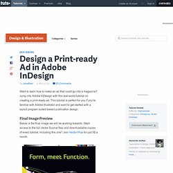 Design a Print-ready Ad in Adobe InDesign