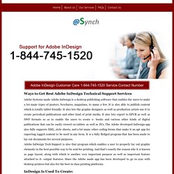 InDesign 1-844-745-1520 Technical Support/Help Number Mac