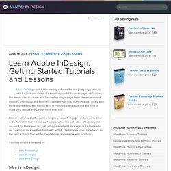 Learn Adobe InDesign: Getting Started Tutorials and Lessons