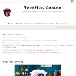 Index des recettes cookeo