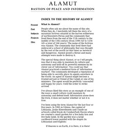 Index to the History of Alamut
