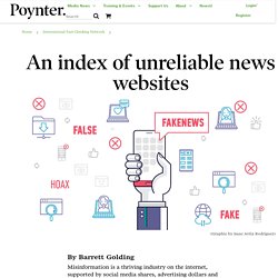 An index of unreliable news websites