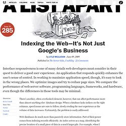 Indexing the Web—It’s Not Just Google’s Business