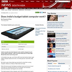 Does India's budget tablet computer work?