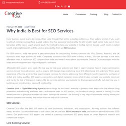 Why India Is Best for SEO Services – creativeclick