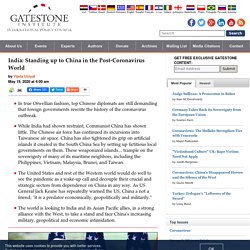 India: Standing up to China in the Post-Coronavirus World