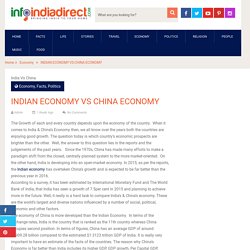 INDIAN ECONOMY VS CHINA ECONOMY-Infoindiadirect