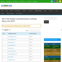 free business listing sites in india, business listing sites india