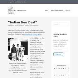 “Indian New Deal” – Pieces of History