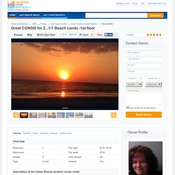 Indian Shores Florida Vacation Rentals - Great CONDO for 2...1/1 Beach condo -1st floor