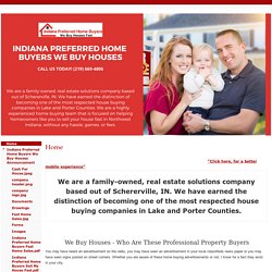 Indiana Preferred Home Buyers We Buy Houses