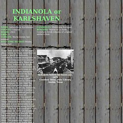 Indianola or Karlshaven - Texas Ghost Town