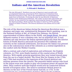 Indians and the American Revolution