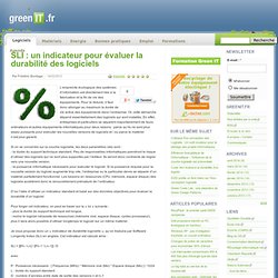 SLI : un indicateur pour évaluer la durabilité des logiciels