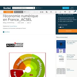 Indicateurs de l'économie numérique en France_ACSEL