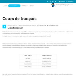 La conjugaison en français