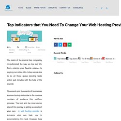 Top Indicators that You Need To Change Your Web Hosting Provider -