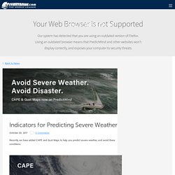 Indicators for Predicting Severe Weather - PredictWind
