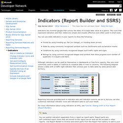 Indicators (Report Builder and SSRS)