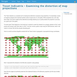 Tissot Indicatrix - Examining the distortion of map projections
