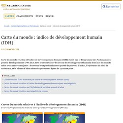 indice de développement humain (IDH)