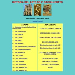 Índice de Historia del Arte (Elena García Marín)