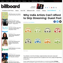 Why Indie Artists Can't Afford to Skip Streaming: Guest Post