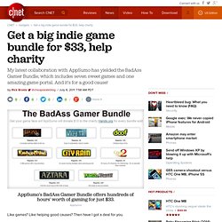 Get a big indie game bundle for $33, help charity