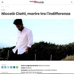 Niccolò Ciatti, morire tra l'indifferenza - nuovAtlantide.org
