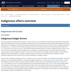 Indigenous affairs overview